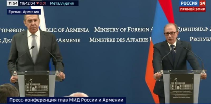 <span>Главы МИД России и Армении изучили вопросы трехстороннего сотрудничества по разблокированию экономических связей</span>
