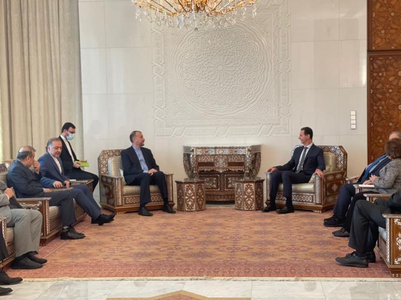 <span>وزیر امور خارجه جمهوری اسلامی ایران با بشار اسد رئیس جمهور سوریه دیدار کرد</span>
