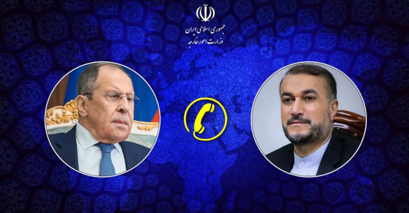 <span>گفتگوی تلفنی وزیر امور خارجه ایران با وزیر امور خارجه روسیه</span>
